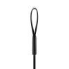 Czarny pejcz do BDSM Black Whip 42,5 cm
